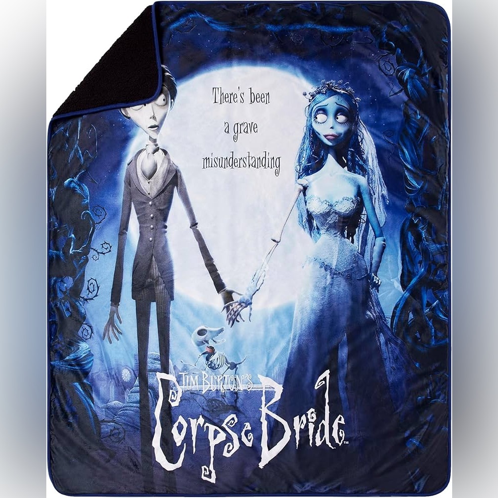 Spirit Corpse Bride Tim Burton Blanket